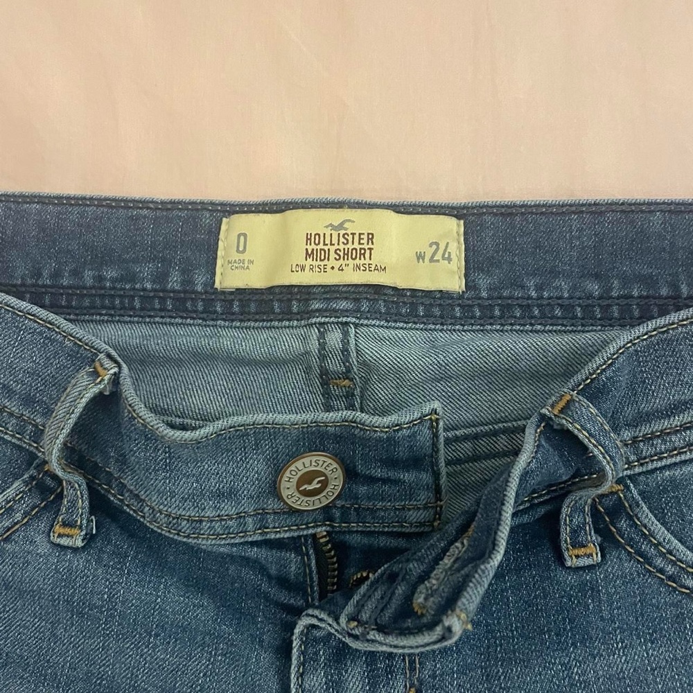 Hollister Women's Denim Midi Shorts